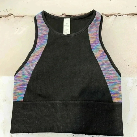 Lululemon Love Revealed Bra Black / Rainbow 4 - Picture 4 of 7